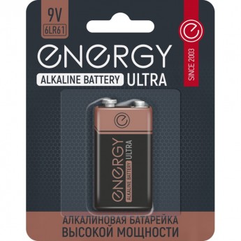 Алкалиновая батарейка ENERGY ultra 6lr61/1b